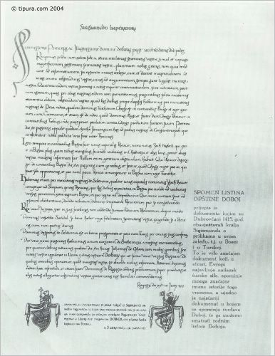 Najstariji dokument gdje se spominje Doboj