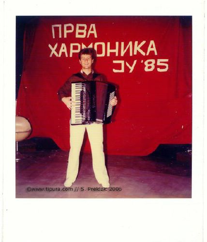 1985 - Samir Preldzic - polufinale u Pancevu za takmicenje 1.harmonika